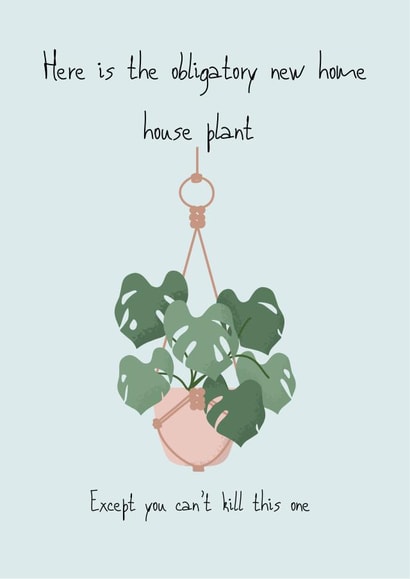 Obligatory New Home House Plant created by Hare and Bear Design