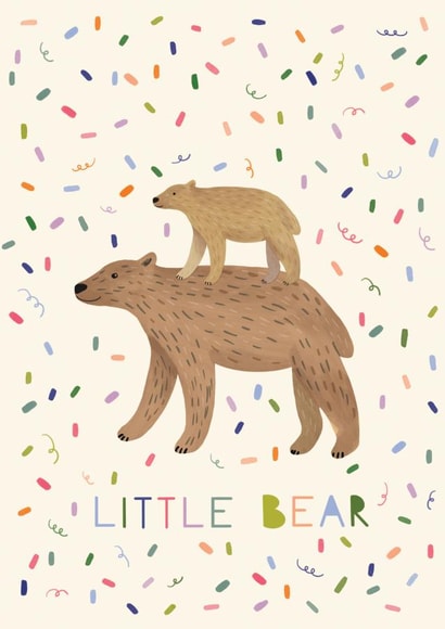 Cute Little Bear Card created by Forest & Fig