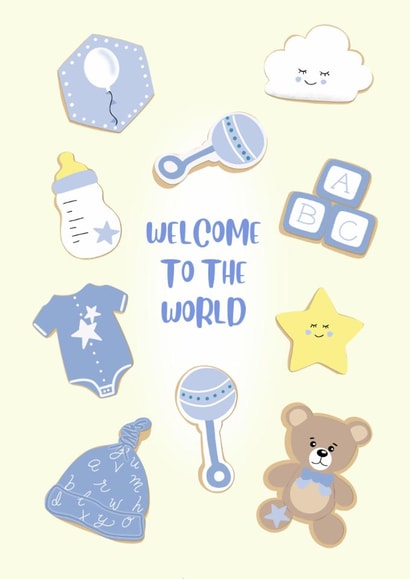 New Baby Boy created by Paper Wishes Co