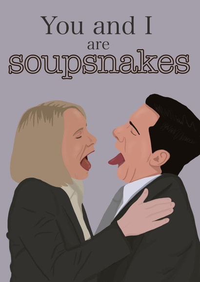 You and I are soupsnakes - The Office Greetings Card created by Jenks&Bébé