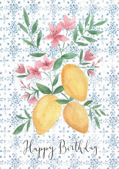 Summer Lemon Birthday Card created by Sage and Hart