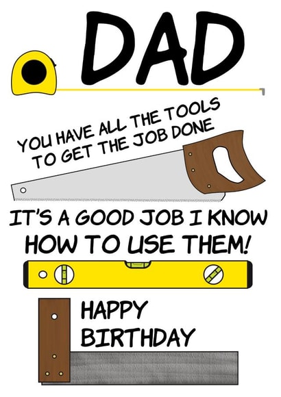 DIY Dad Happy Birthday Card created by @Cupsie's Creations