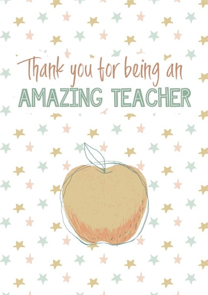 Amazing teacher thank you card created by Prints With Personality