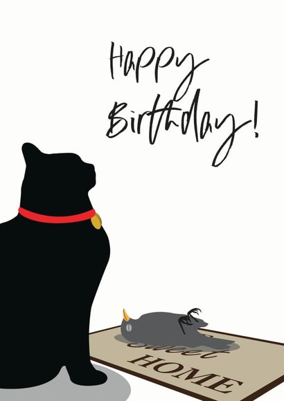 Cat Birthday card created by Jackie Ponwaye Design