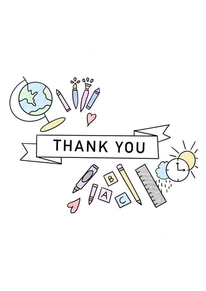 Thank You Teacher Card created by ABC cards
