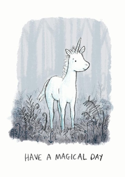 Have a Magical Day, Unicorn Card created by Chloe illustrates