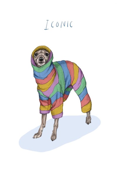 Iconic Italian Greyhound created by Beth Goodwin