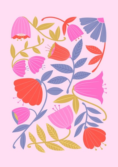 Pretty Abstract Flowers created by Melissa Donne