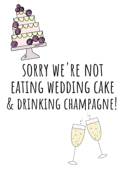 Would have been wedding day card - Illustrated card created by AKCreativeFinds