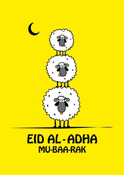 Quirky Eid Al-Adha Card created by DesignbyK_Creations