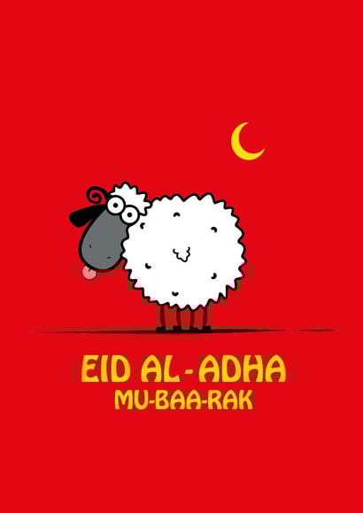 Quirky Eid Al-Adha card created by DesignbyK_Creations