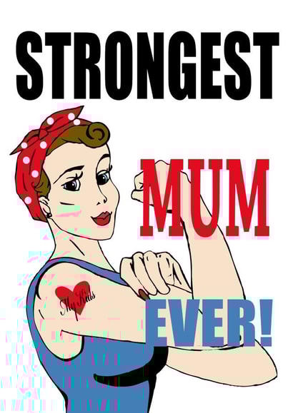 Strongest Mum Ever created by Mrs Pink