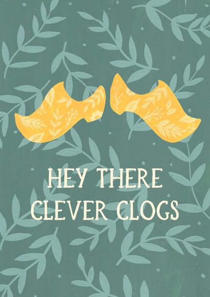 Hey There Clever Clogs Congratulations Card created by Callisto Design Co.