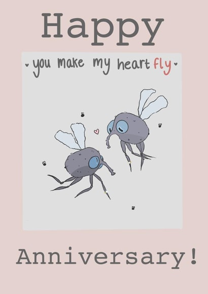 You make my heart fly, Anniversary Card created by Orla Catherall