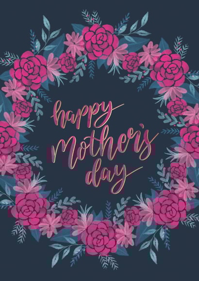 Mothers Day Floral Wreath Card created by Abigail Udell
