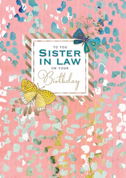 Sister in Law butterfly birthday card created by Rebecca Prinn