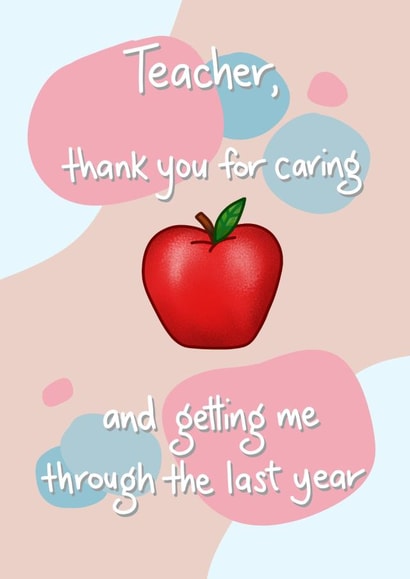 Thank you Teacher, for getting me through the last year created by @MarcoLooks