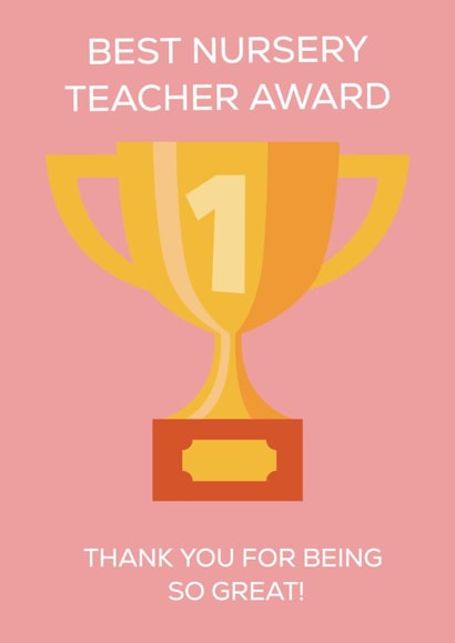 TEACHER AWARD CARD created by Party Piece Designs