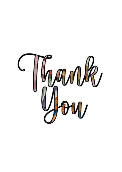 Simple and Stylish Thank You  created by Purple Umbrella