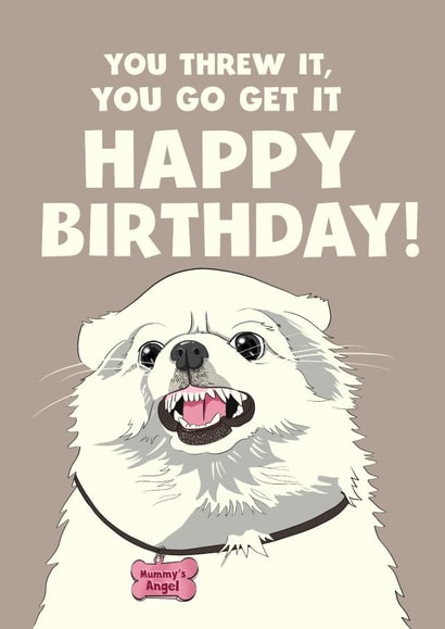 Diva Dog Birthday Card for Mummy created by Kasia Cards