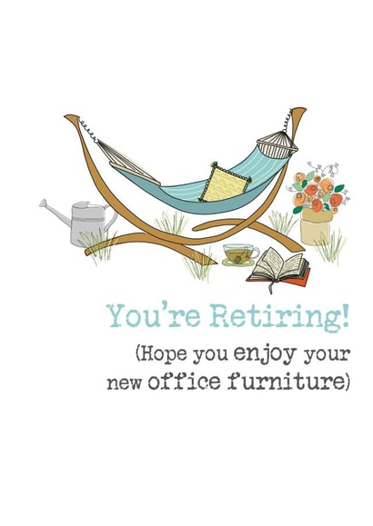 You're Retiring, Relaxing Hammock Card created by Dandelion Stationery