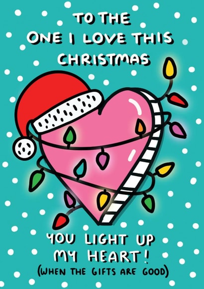 To The One I Love Christmas Card created by NICHOLA COWDERY ILLUSTRATIONS