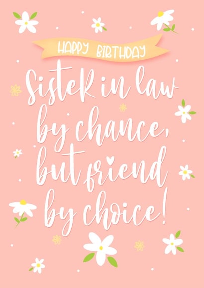 Happy birthday sister in law, sentimental. created by Little Cat Creates