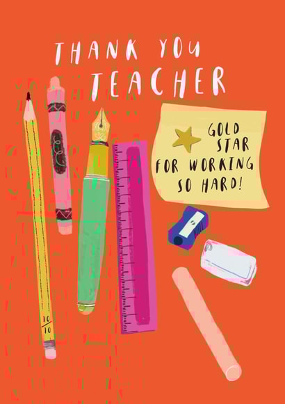 Thank you teacher! created by DOTS + STRIPES