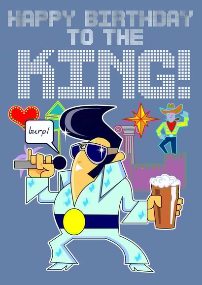 Happy Birthday to the King! created by Studio Beastly.