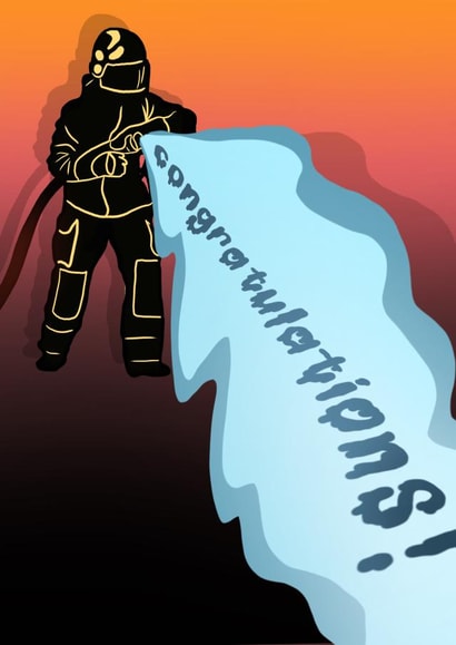 Soggy congratulations  created by Daisie