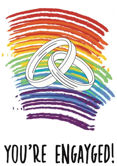 LGBT engagement card created by BMCeeDesigns