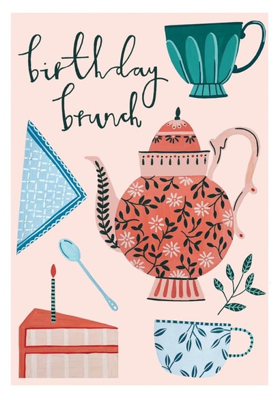 Birthday tea and cake created by Textiles By Rachel