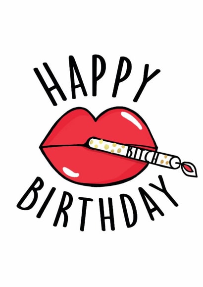 Happy Birthday Bitch Card  created by NICHOLA COWDERY ILLUSTRATIONS 