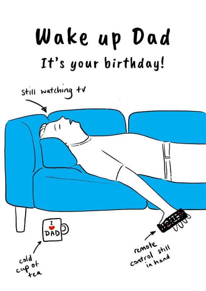 Wake up Dad, It's your birthday! created by Dani Verbeeten