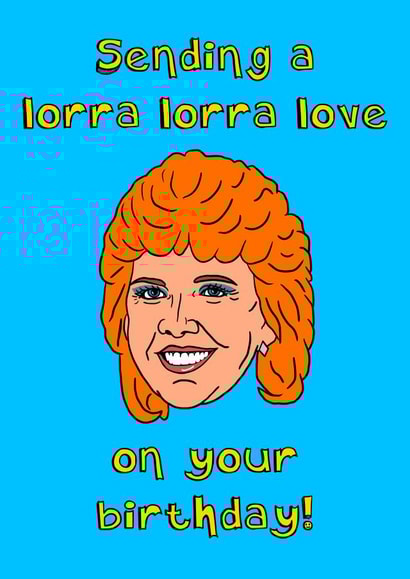 Cilla Black Birthday Card created by The Kitschen Disco