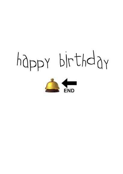Happy birthday bell end created by Benny