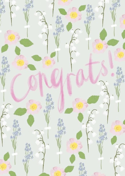Wild Flower Congratulations Card created by Honey & Velvet Studio