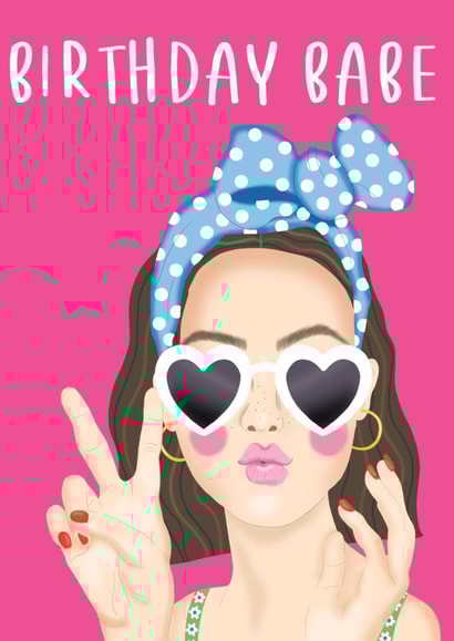 Birthday Babe Birthday Card created by Amy Florence Design