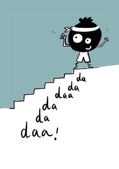 You did it!! Let’s celebrate like Rocky! created by Lucy Joy