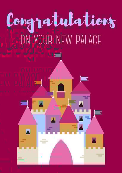Princess Palace New Home Card created by Lorna Helen Prints
