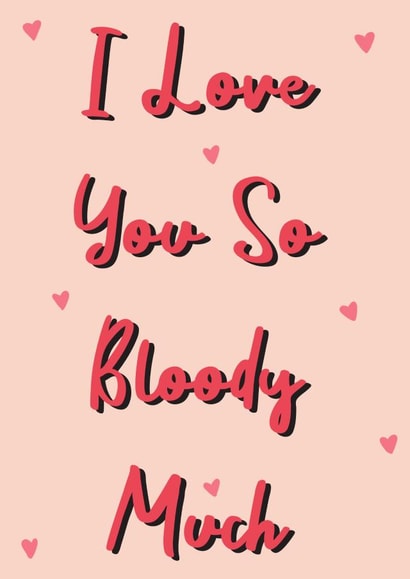 Love you so much card created by Positivity by Eilidh 