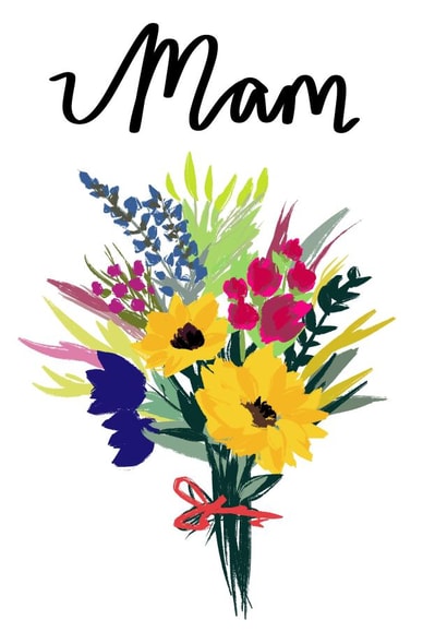 Birthday Bouquet for Mam created by Pretty Pink by Jodie