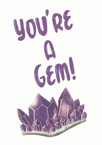 You're A Gem, Thank You Card created by Annie Moon 
