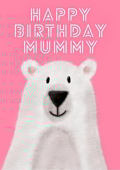 Mummy Polar Bear, Birthday Card created by Faye Burtenshaw