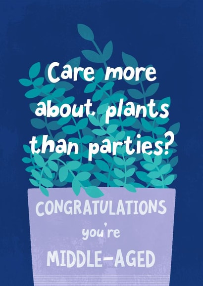 Plants Over Parties Birthday Card created by Katherine Lynas