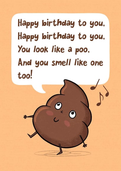 Birthday Poo Song created by Katherine Lynas