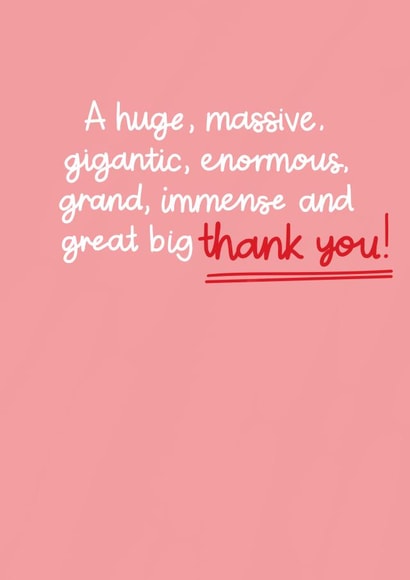 A huge massive thank you created by Oh, Luna