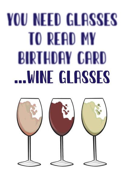 Types of Wine, Birthday Card created by Doublea