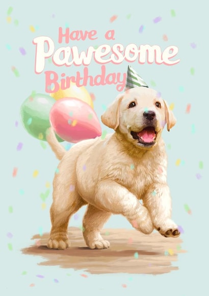 Have an Awesome Birthday Puppy created by Fasanian Artistry