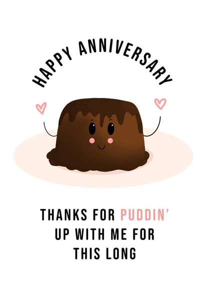 Happy anniversary Puddin' Card created by Rebecca Enos